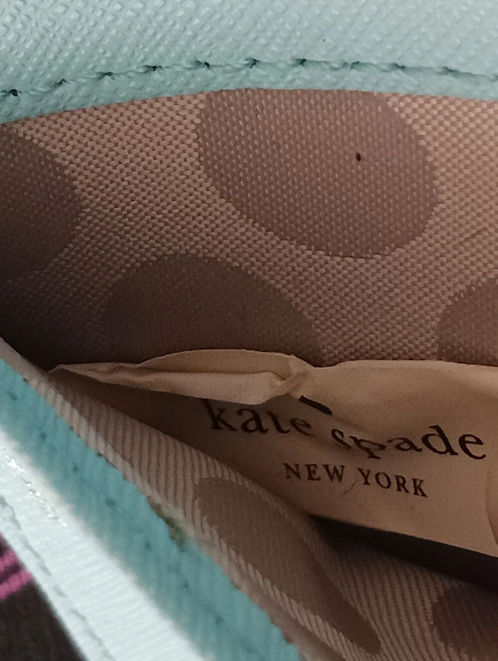 2014 Kate Spade Crossbody Wallet Wristlet IPhone Case Atoll Blue Very Good